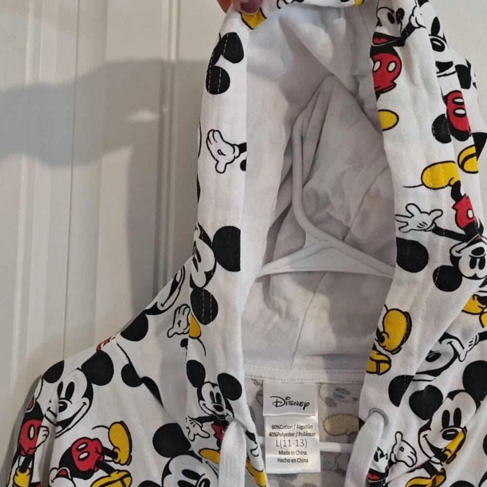 women Junior Disney Hooded shacket Zip Up size Large 11-13 - Picture 3 of 6